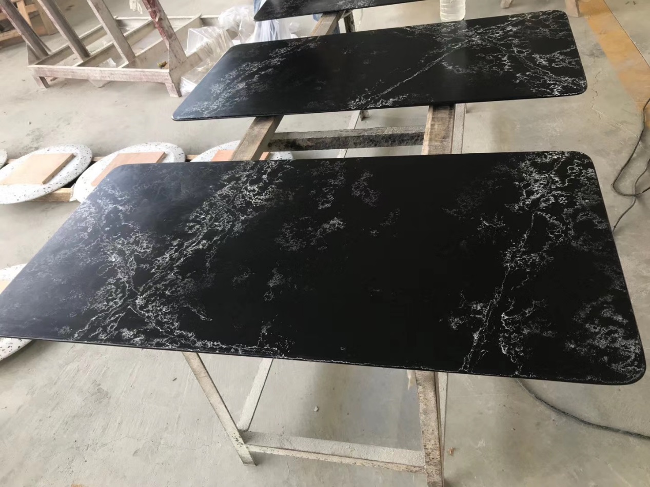 Wayon quartz tabletop from a project of a brand store. china quartz factory