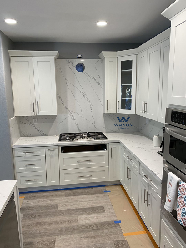 Wayon Kitchen Countertops WG437 Pulse White