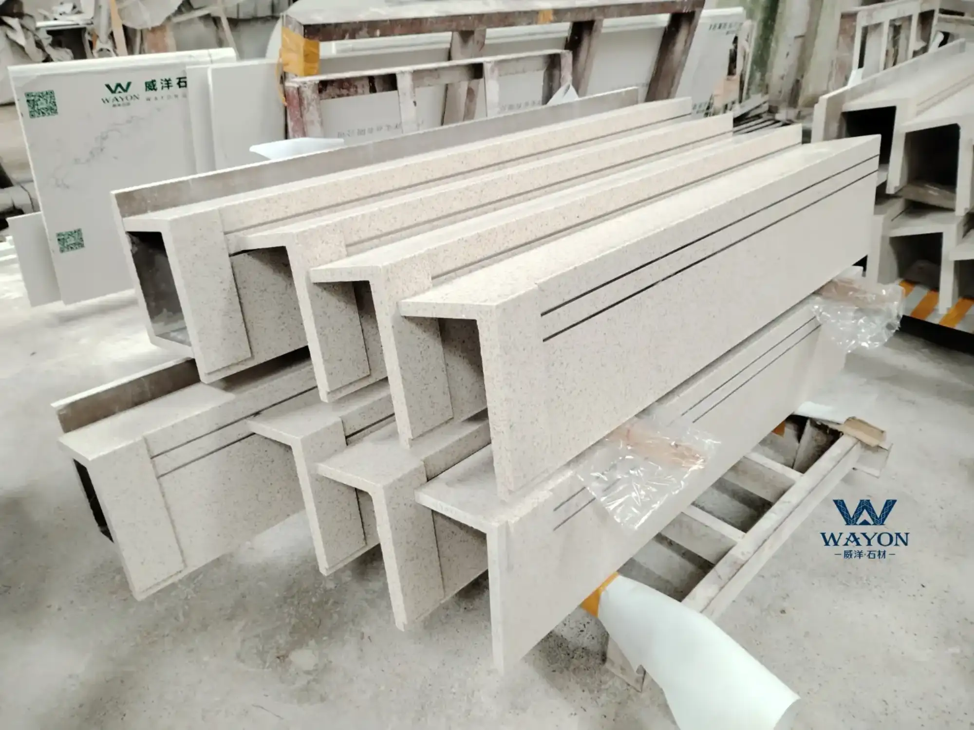 Custom terrazzo stairs