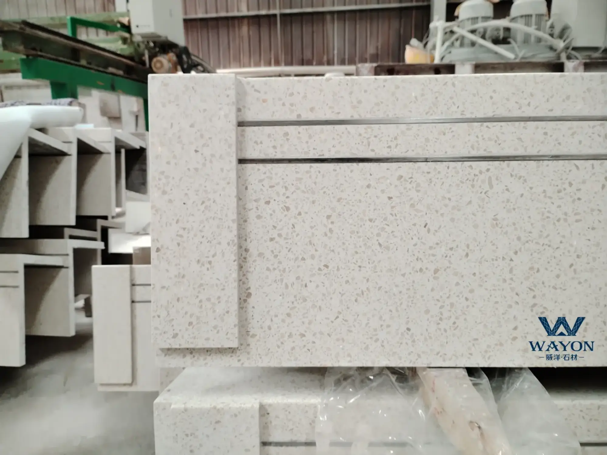 Custom terrazzo stairs