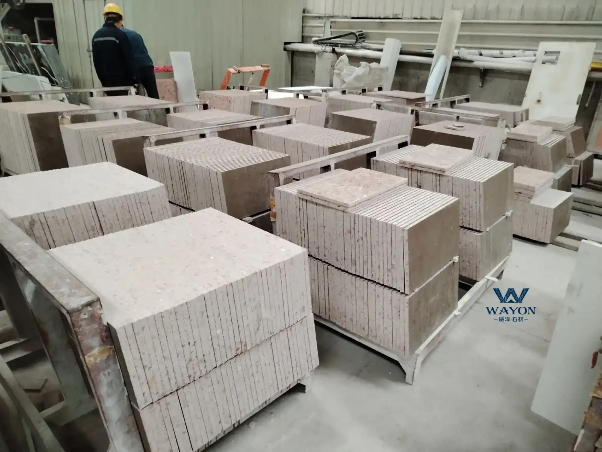 Custom terrazzo standard-size slabs