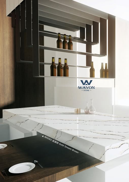 Wayon Quartz Stone WG562 Gold Steam Brown