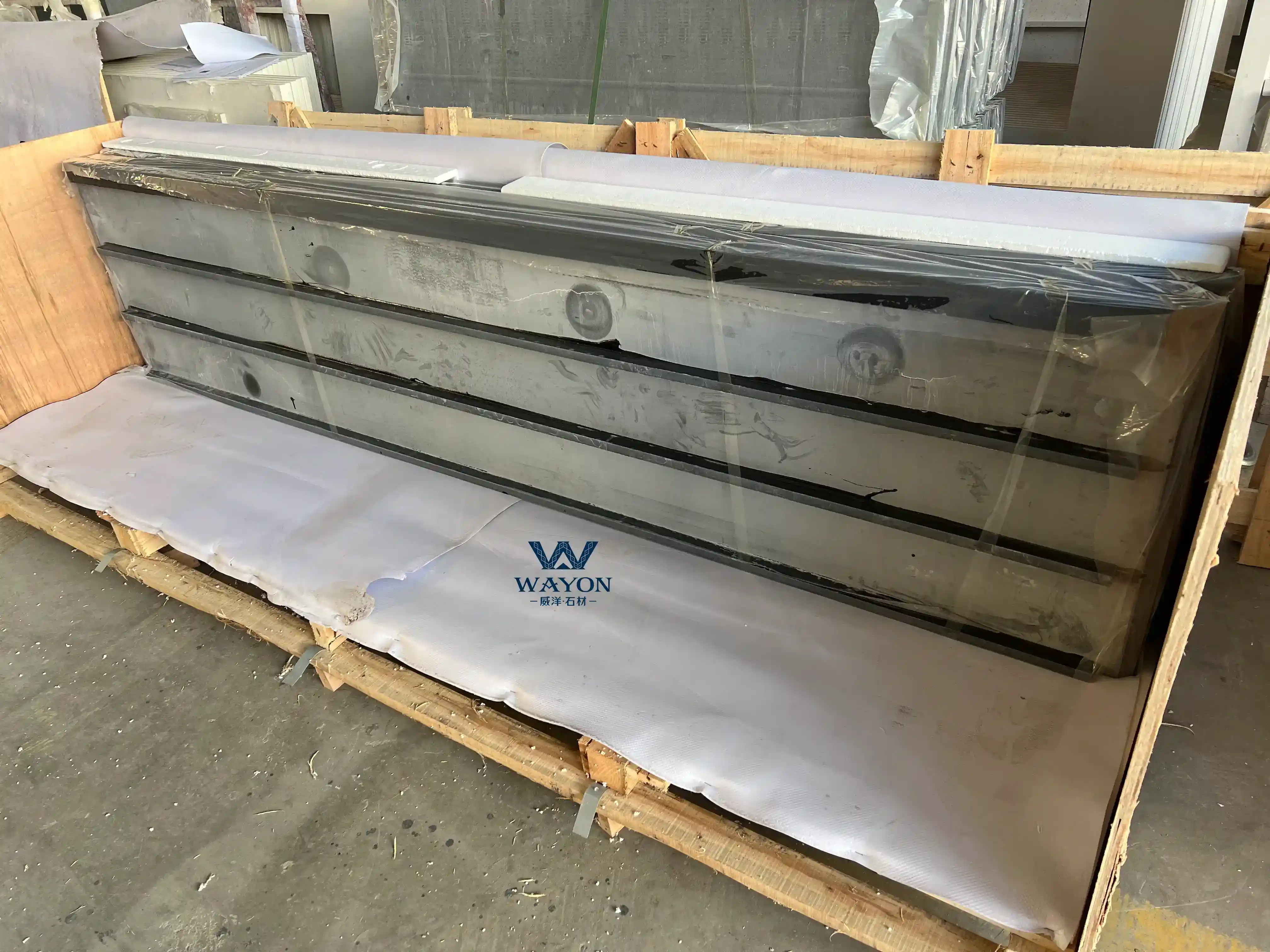 Quartz stone wooden box packaging