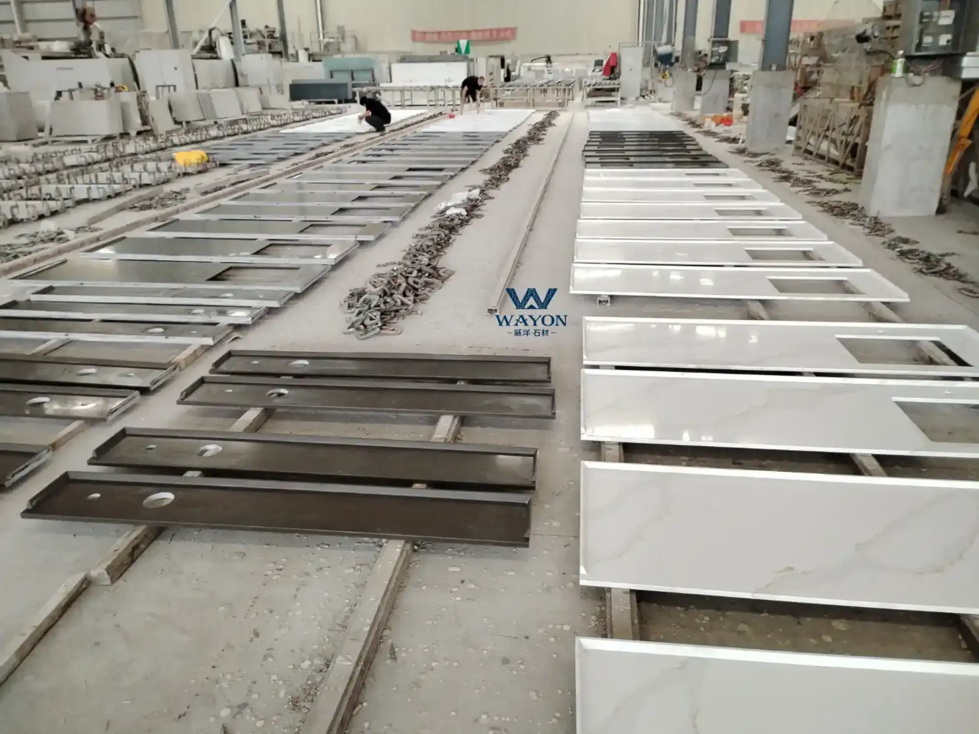 Quartz vanity slab