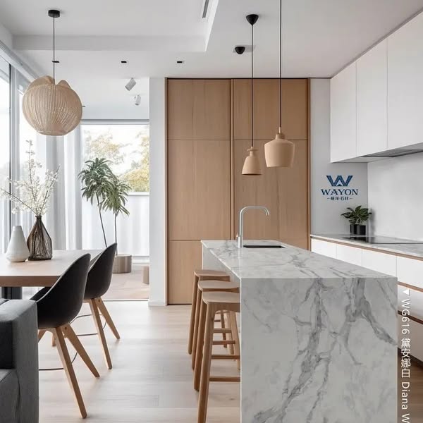  Quartz Countertops WG616 Diana White | Modern Luxury Home Essential