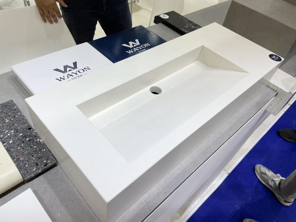 WG025 Pure White Quartz Sink